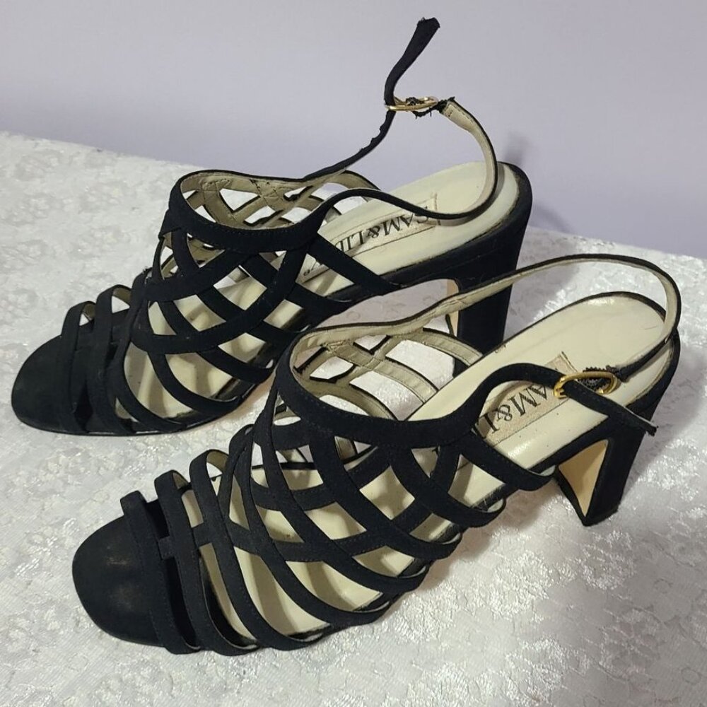 Sam & Libby Heels, Black Size 7.5